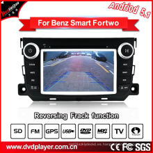 GHz Car DVD GPS Navegación Android 5.1 / 1.6 para Smart Fortwo Car Audio con conexión WiFi